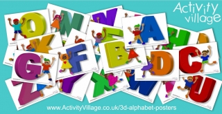 Fun New 3D Alphabet Posters