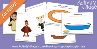 Fun New Thanksgiving Playdough Mats