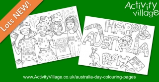 Fun New Colouring Pages for Australia Day