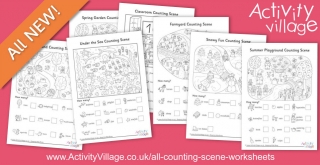 Fun New Counting Scene Worksheets