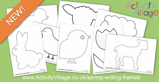 Fun New Spring Writing Frames