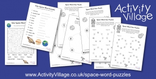 Fun New Word Puzzles with a Space Theme