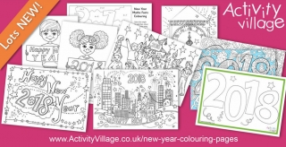 Gearing Up For 2018 With These New Year Colouring Pages