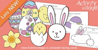 Gorgeous New Easter Lacing Cards to Print and Enjoy
