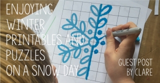 Guest Post - Enjoying Winter Printables and Puzzles on a Snow Day