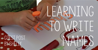 Guest Post - Learning To Write A Name