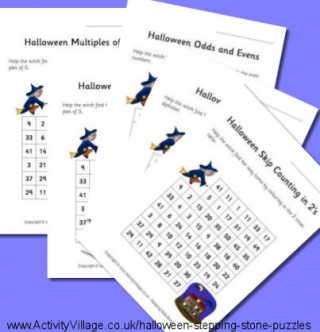 New Halloween Stepping Stone Puzzles
