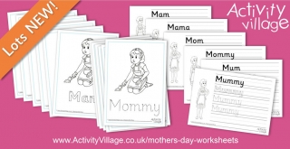 Handwriting Worksheets for Mother's Day