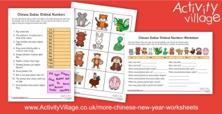 Have Fun With Ordinal Numbers And The Chinese Zodiac Animals