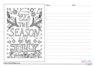 'Tis The Season Story Paper