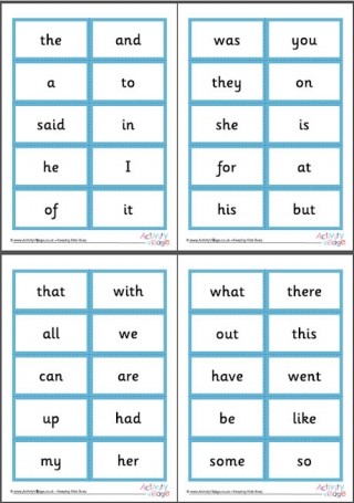 100 High Frequency Word Cards