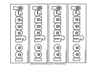 100 Years Colouring Bookmarks 2