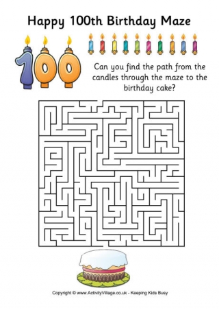 100th Birthday Maze
