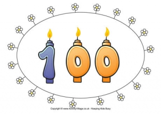 100th Birthday Poster