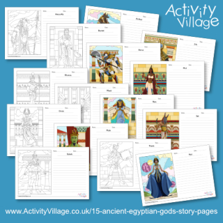 15 Ancient Egyptian Gods Story Pages