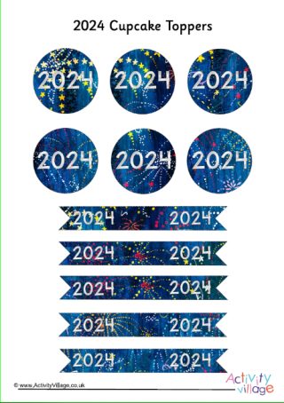 2024 Cupcake Toppers