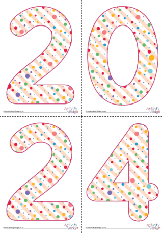 2024 Display Letters - Dotty Large