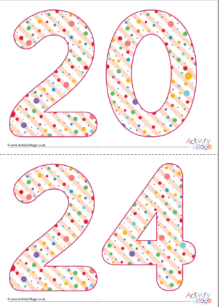 2024 Display Letters - Dotty Small