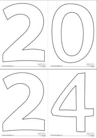 2024 Display Numbers - Outlines