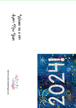 2024 Fireworks Card - A6