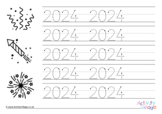 2024 Handwriting Worksheet 2