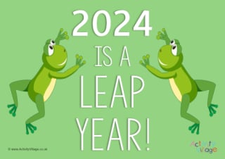 2024 Is A Leap Year Poster