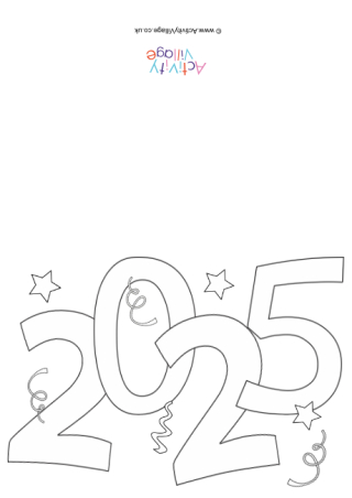 2025 Colouring Card 1