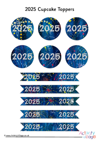2025 Cupcake Toppers