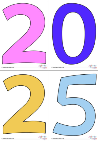 2025 Display Numbers - Colours