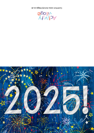 2025 Fireworks Card - A5