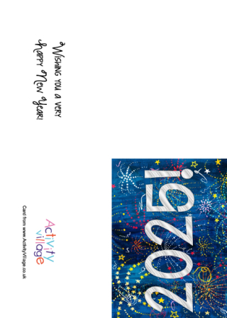 2025 Fireworks Card - A6