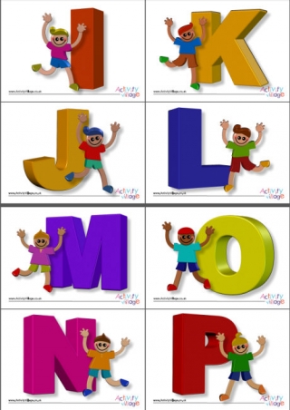 3D Alphabet - Boys, A5