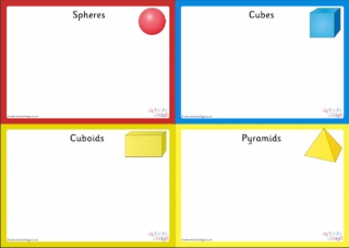 3D Shape Sorting Mats - First 4 Shapes