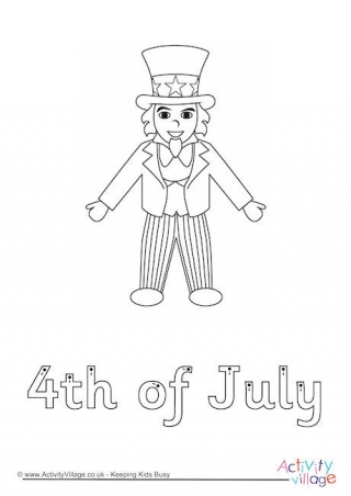 4th of July Finger Tracing