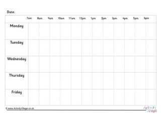 5 Day Weekly Planner 1