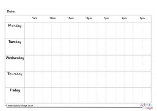 5 Day Weekly Planner 2