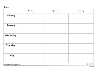 5 Day Weekly Planner 4