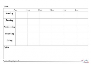 5 Day Weekly Planner 8