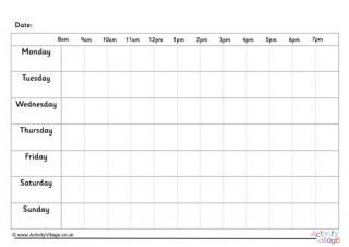 7 Day Weekly Planner 1
