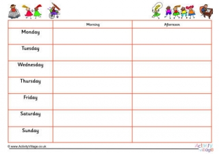 7 Day Weekly Schedule 5