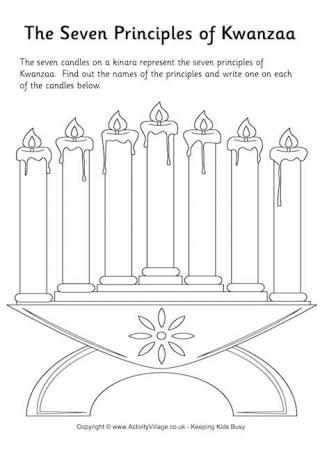 7 Principles of Kwanzaa Worksheet
