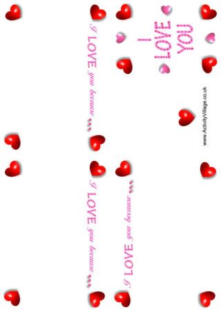 I Love You Booklet