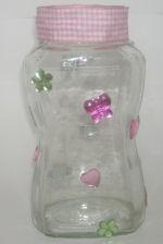 Recycled Glass Jar Vase