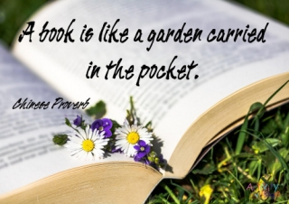 A Book Is Like A Garden Poster