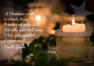 A Christmas Candle Poster