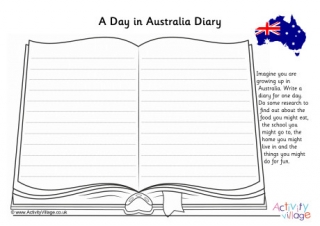 A Day In Australia Diary