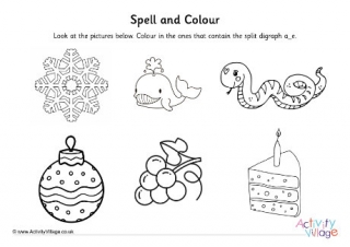 A E Split Digraph Spell And Colour