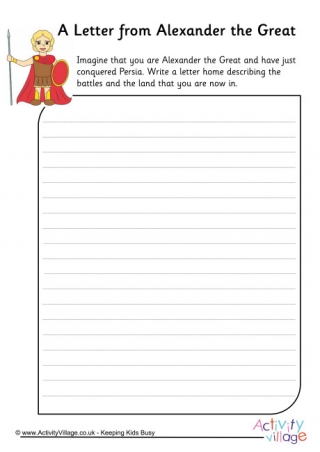 A Letter from Alexander the Great