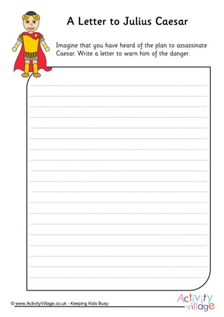 A Letter to Julius Caesar Worksheet