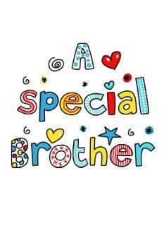 A Special Brother Booklet